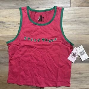 Juicy Couture - Women's Small (4-6) MSRP $30 - Watermelon- Ringer TankTop